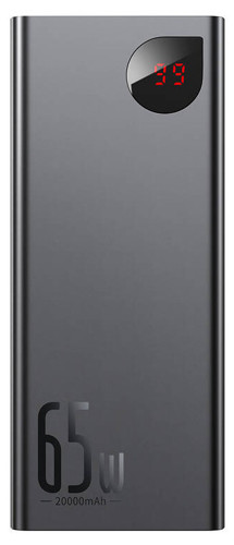 Baseus Adaman Metal powerbanka 65W 20000mAh PD / QC černá
