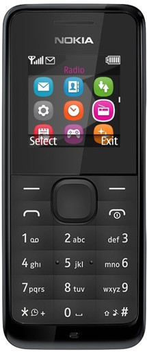 Nokia 105 Dual-SIM Black