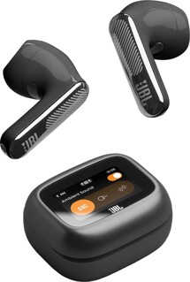 JBL Live Flex 4 bezdrátová sluchátka s dotykovým displejem a potlačením hluku černá