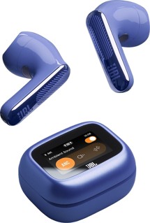 JBL Live Flex 4 bezdrátová sluchátka s dotykovým displejem a potlačením hluku modrá