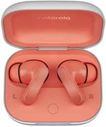 Motorola Moto Buds bezdrátová sluchátka s aktivním potlačením hluku korálová