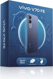 vivo V70 FE 8GB / 512GB Dual SIM Ocean Blue + sluchátka Buds Air3 a nabíječka FlashCharge 90W