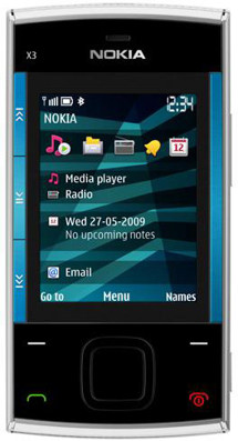 Nokia X3 Silver Blue