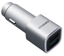 Nokia DC-801 Quick Charge 3.0 nabíječka do auta stříbrná
