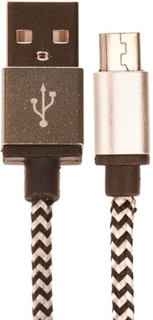 CELLFISH USB-A / micro USB 2m stříbrný kabel