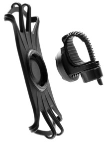 FIXED Bikee 2 odnímatelný silikonový držák na motorku, kolo černý