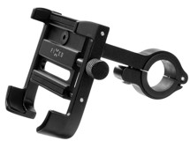 FIXED Bikee ALU 2 hliníkový držák telefonu s otočnou hlavou na motorku, kolo černý