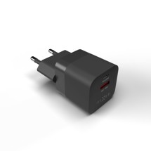 FIXED Mini 20W USB-A / USB-C podpora PD 3.0 a QC 3.0 černá