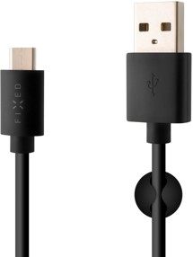 FIXED USB-A / USB-C 2m černý kabel
