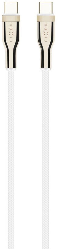 FIXED USB-C / USB-C 100W 0,5m bilý kabel