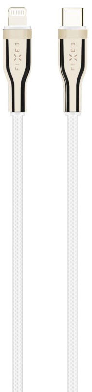 FIXED USB-C / Lightning 60W 2m bilý kabel