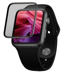 FIXED 3D Full-Cover tvrzené sklo pro Apple Watch 42mm s aplikátorem Full-Frame černé