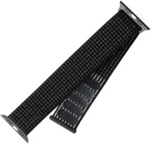 FIXED Nylon Strap nylonový řemínek pro Apple Watch 42 / 44 / 45 / 49mm reflexně černý
