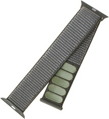 FIXED Nylon Strap nylonový řemínek pro Apple Watch 38 / 40 / 41mm olivový