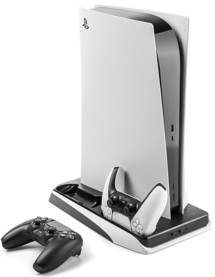 FIXED multifunkční stanice s chlazením pro SONY PlayStation 5 černá