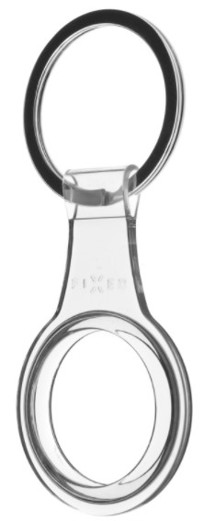 FIXED Pure TPU pouzdro s kroužkem pro Apple AirTag čiré