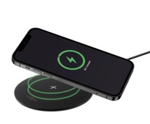 FIXED SlimPad 15W podložka pro rychlé bezdrátové nabíjení telefonu černá