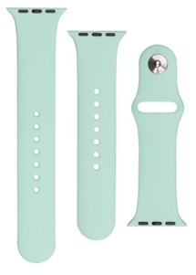 FIXED Silicone Strap Set silikonových řemínků pro Apple Watch 42 / 44 / 45 / 49mm světlě zelený