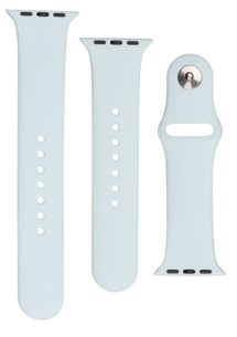 FIXED Silicone Strap Set silikonových řemínků pro Apple Watch 42 / 44 / 45 / 49mm světle tyrkysový