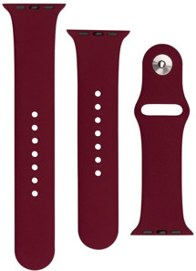 FIXED Silicone Strap Set silikonových řemínků pro Apple Watch 42 / 44 / 45 / 49mm červený