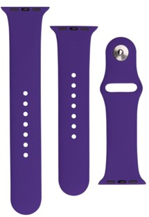 FIXED Silicone Strap Set silikonových řemínků pro Apple Watch 38 / 40 / 41mm tmavě fialový