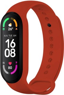 FIXED Silicone Strap silikonový řemínek pro Xiaomi Mi Band 7 / 6 / 5 červený