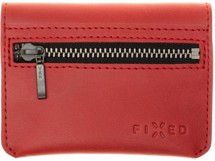 FIXED Tripple Wallet kožená peněženka z pravé hovězí kůže červená