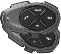 CellularLine Interphone TOUR HD Bluetooth headset pro uzavřené a otevřené přilby Twin Pack