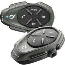 CellularLine Interphone TOUR Bluetooth handsfree pro uzavřené a otevřené přilby Twin Pack