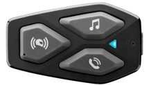 CellularLine Interphone U-COM 3HD Bluetooth headset pro uzavřené a otevřené přilby Single Pack s HD reproduktory