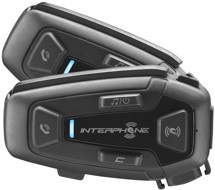 CellularLine Interphone U-COM 8R Bluetooth headset pro uzavřené a otevřené přilby Twin Pack