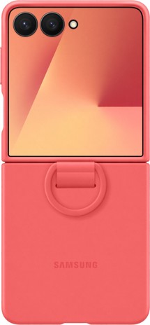 Samsung silikonový zadní kryt s kroužkem na prst pro Samsung Galaxy Z Flip7 červený (EF-PF766TREGWW)