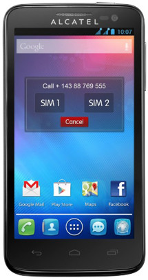 ALCATEL ONETOUCH 5035D X´POP Raven Black