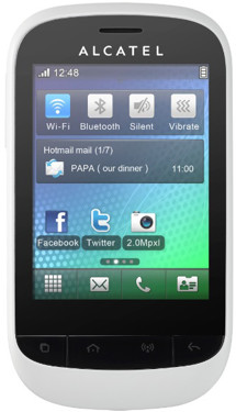 Alcatel One Touch 720D Pure White