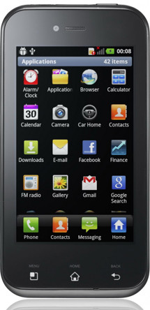 LG E730 Optimus Sol Black Titan Silver