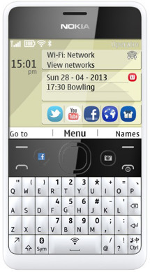 Nokia Asha 210 Dual-SIM White