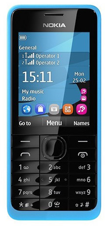 Nokia 301 Dual-SIM Cyan