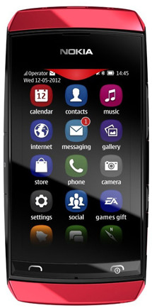 Nokia Asha 305 Red Dual-SIM