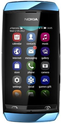 Nokia Asha 306 Mid Blue
