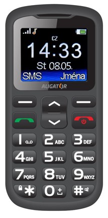 Aligator A431 Senior Black + nabíjecí stojánek