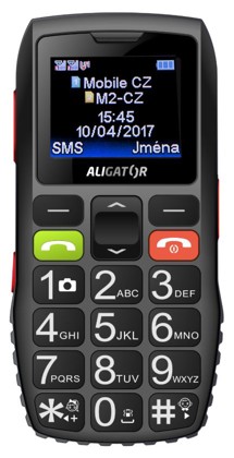 Aligator A440 Senior Black / Gray + nabíjecí stojánek