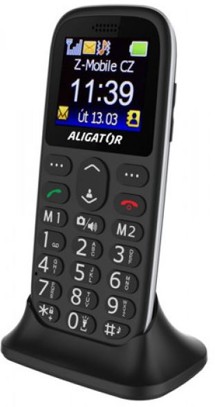 Aligator A510 Senior Black + nabíjecí stojánek