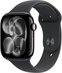 Apple Watch Series 11 42mm Cellular Jet Black + Black Sport Band M/L