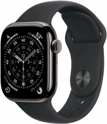 Apple Watch Series 11 42mm Cellular Slate Titanium + Black Sport Band M/L