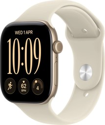 Apple Watch Series 12 42mm Cellular Light Gold + Sand Sport Band S/M