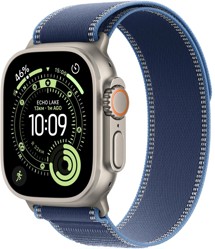 Apple Watch Ultra 3 Natural + Blue/Bright Blue Trail Loop M/L