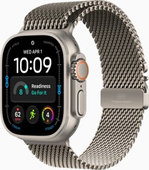 Apple Watch Ultra 4 Natural + Natural Titanium Milanese Loop M