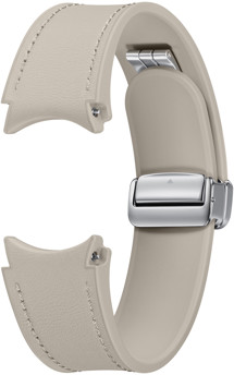 Samsung D-Buckle Hybrid Eco-Leather Band Normal hybridní kožený řemínek 20mm Quick Release M / L béžový (ET-SHR94LAEGEU)