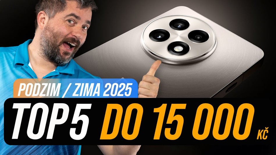 TOP 5 telefonů do 15 000 Kč na Black Friday!