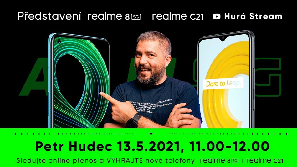 HURÁ STREAM #SPECIAL realme 8 5G a realme C21 se představuje!
